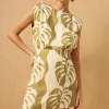 MON RENN Mini Dress MID SUMMER PALM