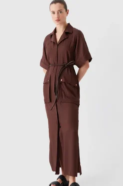 MORRISON Chloe Dress CHOCOLATE