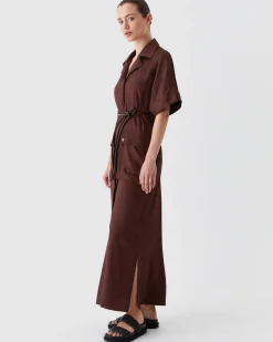 MORRISON Chloe Dress CHOCOLATE