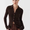 MORRISON Loren Knit Cardigan BARK