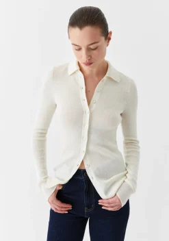 MORRISON Loren Knit Cardigan CREAM
