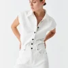 MORRISON Theo Denim Vest WHITE