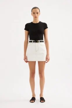 NL Sia Denim Mini Skirt SALT