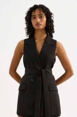 NUDE LUCY Agnes Vest BLACK