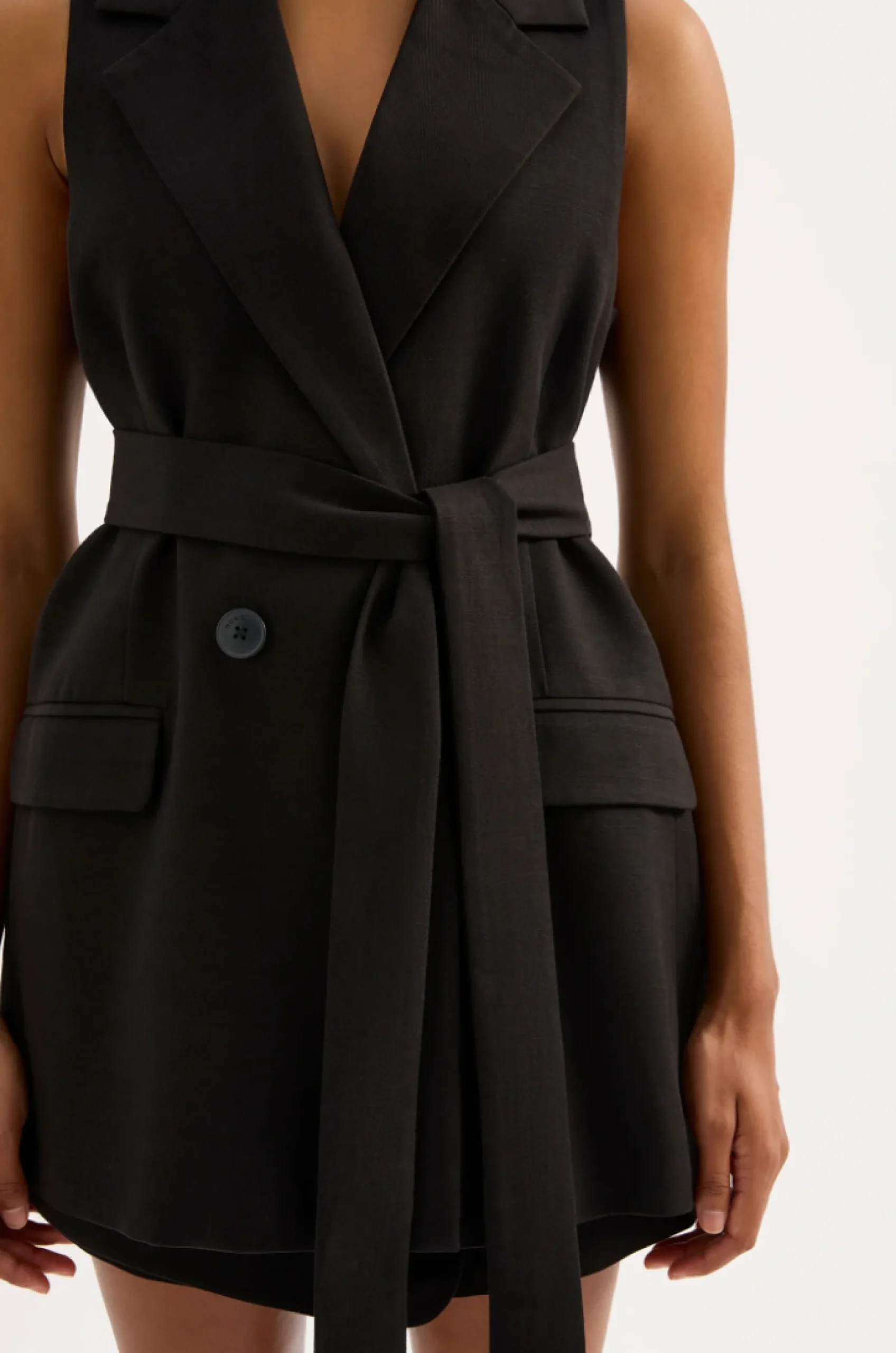 NUDE LUCY Agnes Vest BLACK