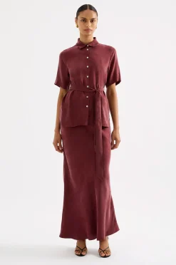 NUDE LUCY Devin Tencel Maxi Skirt