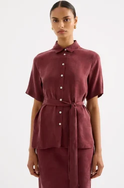 NUDE LUCY Devin Tencel Shirt