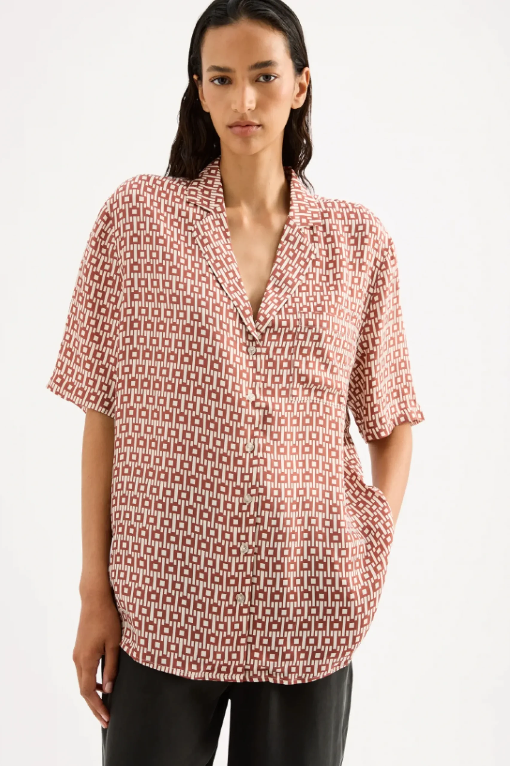 NUDE LUCY Jasper Cupro Shirt