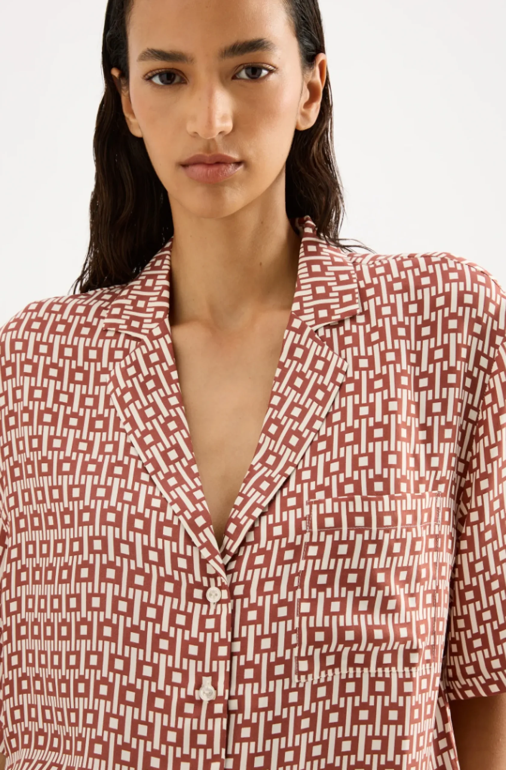 NUDE LUCY Jasper Cupro Shirt
