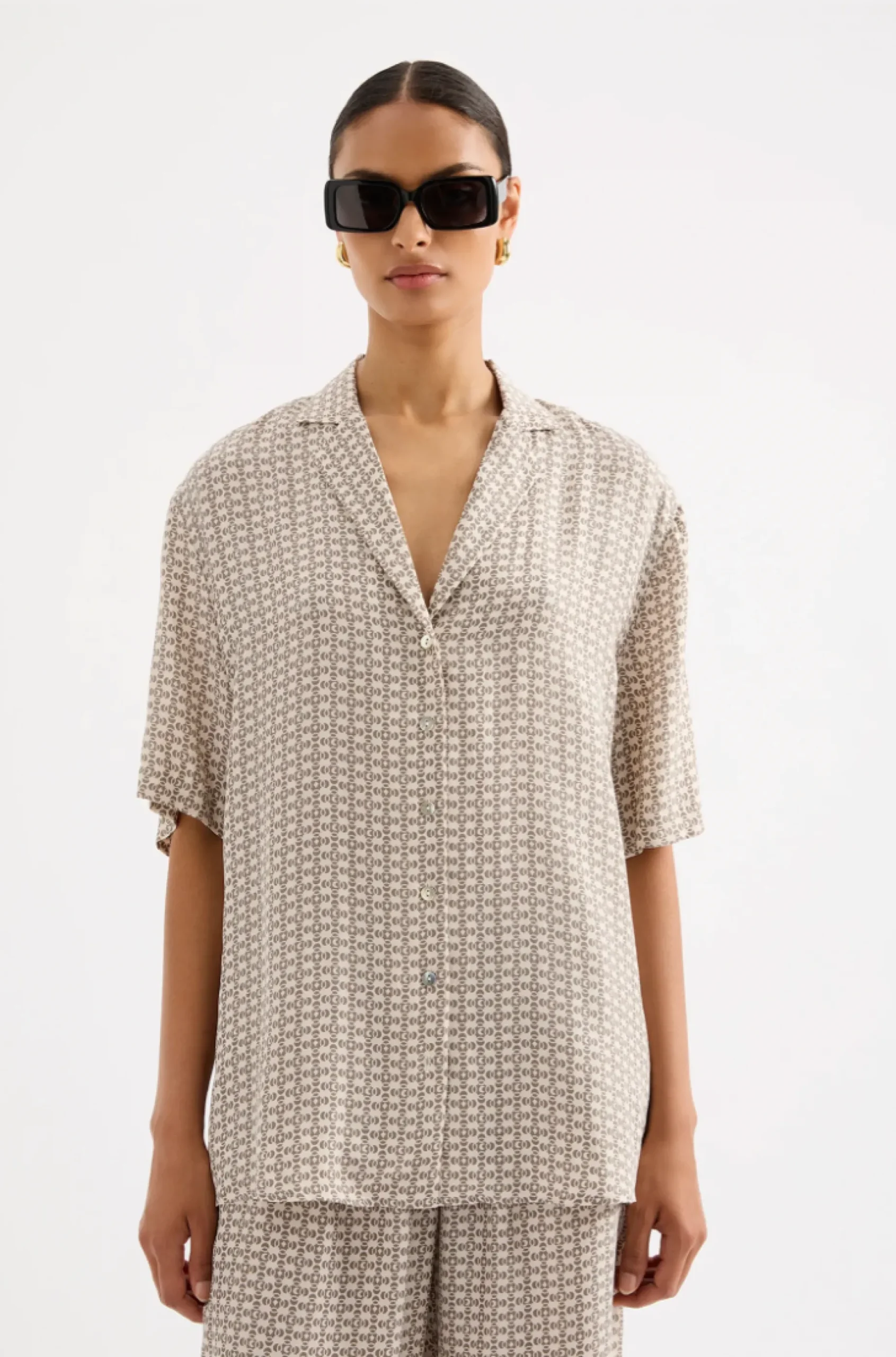 NUDE LUCY Moneta Cupro Shirt