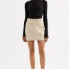 NUDE LUCY Orla Mini Skirt STONE