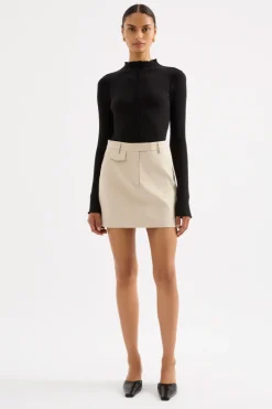 NUDE LUCY Orla Mini Skirt STONE