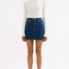 NUDE LUCY Sia Denim Mini Skirt BLUE