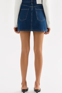 NUDE LUCY Sia Denim Mini Skirt BLUE