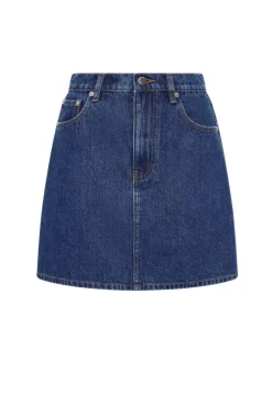 NUDE LUCY Sia Denim Mini Skirt BLUE
