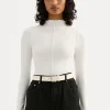 NUDE LUCY Xavier Long Sleeve Top SALT