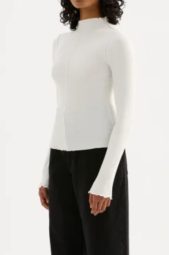NUDE LUCY Xavier Long Sleeve Top SALT