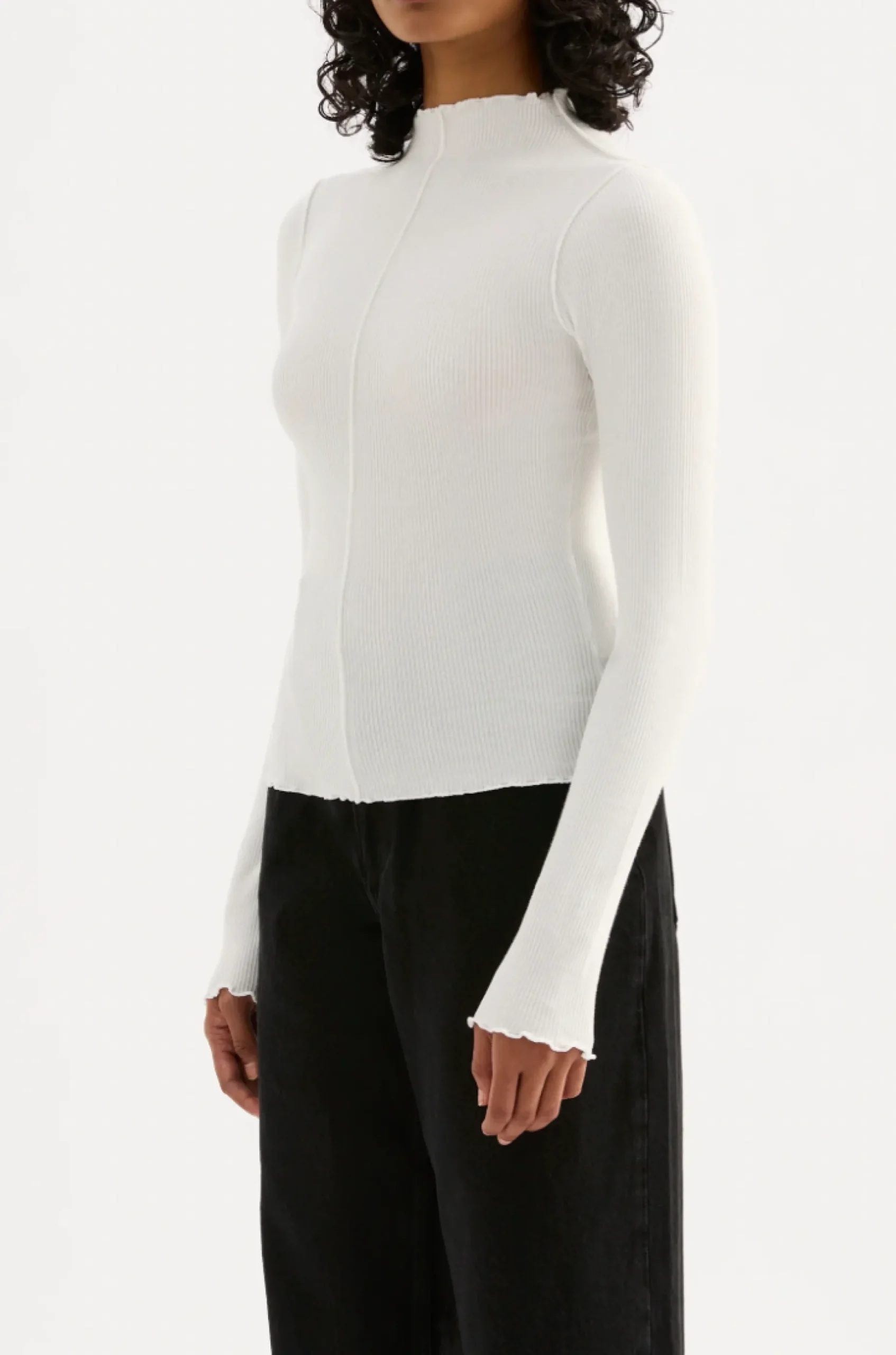 NUDE LUCY Xavier Long Sleeve Top SALT