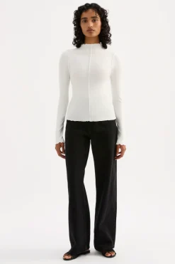 NUDE LUCY Xavier Long Sleeve Top SALT