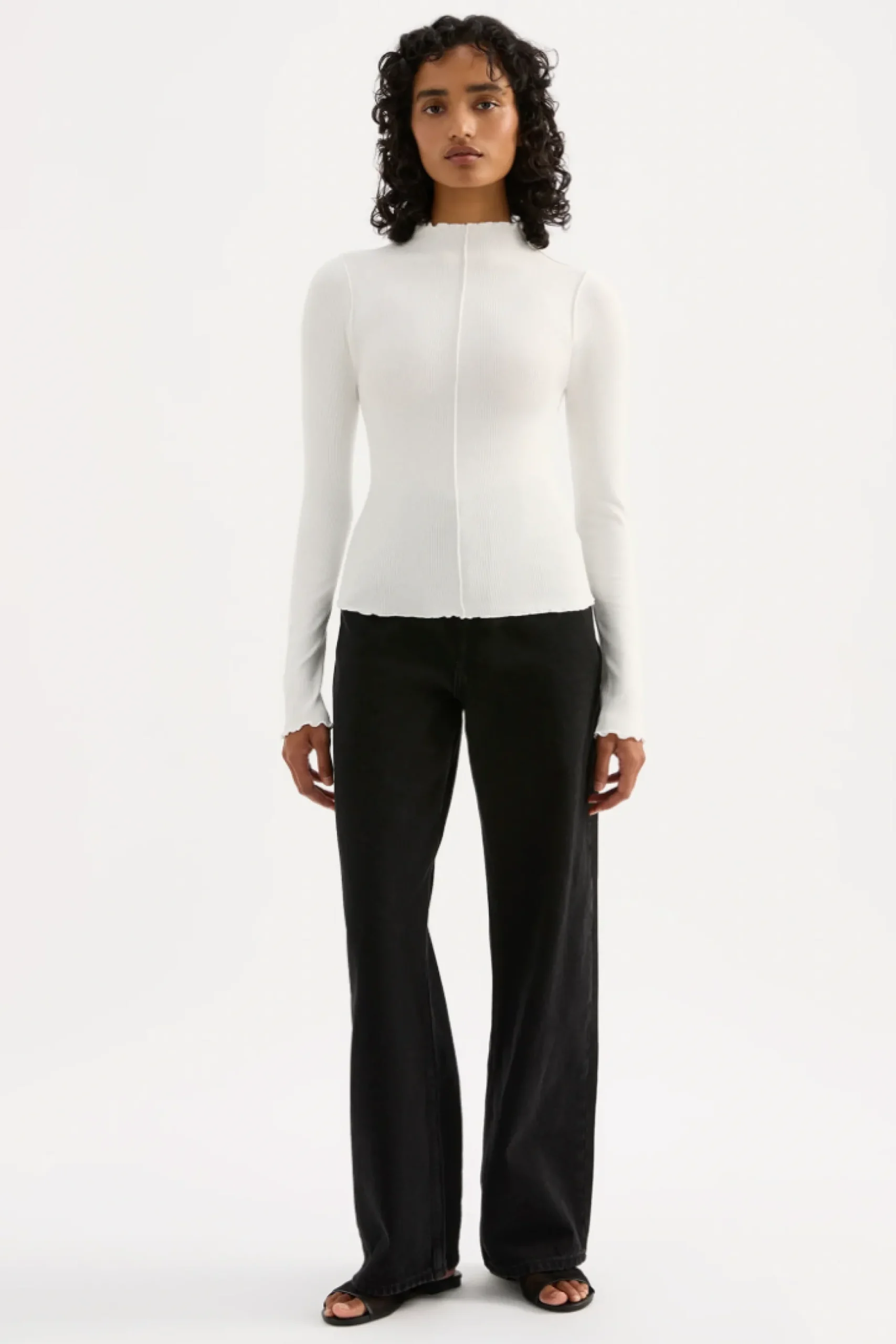 NUDE LUCY Xavier Long Sleeve Top SALT