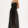 NUDE LUCY Ziki Maxi Dress BLACK
