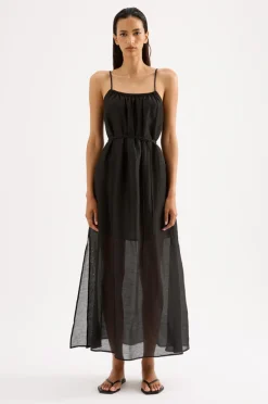 NUDE LUCY Ziki Maxi Dress BLACK