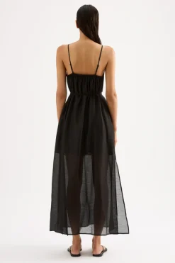 NUDE LUCY Ziki Maxi Dress BLACK