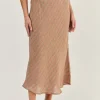 O&J Linen Skirt BRICK