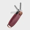 ORBITKEY Leather Key Organiser MULLED WINE