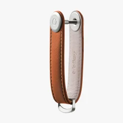 ORBITKEY Leather Key Organiser COGNAC