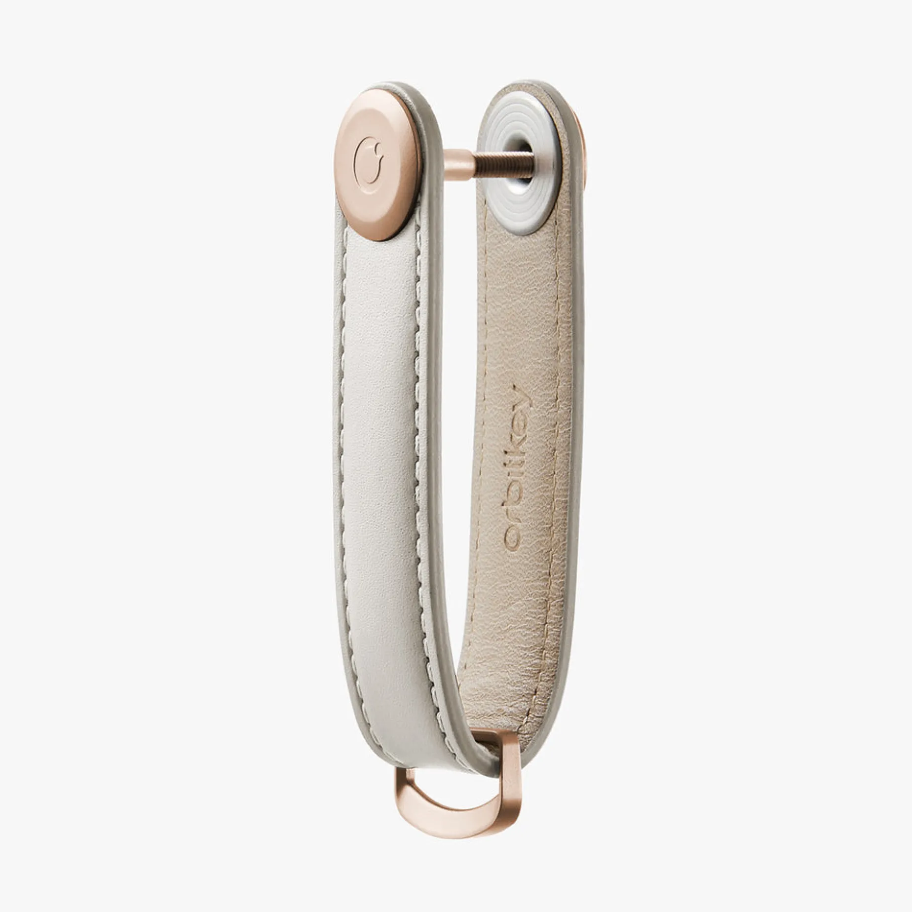 ORBITKEY Leather Key Organiser STONE