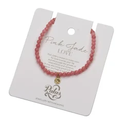 PALAS Healing Gem Bracelet PINK JADE