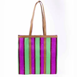 PARISIAN COOL Cannes Tote PURPLE+RASBERRY