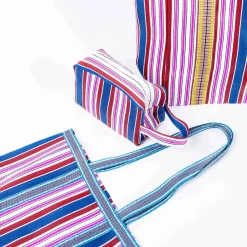 PARISIAN COOL Monaco Tote PINK + NAVY