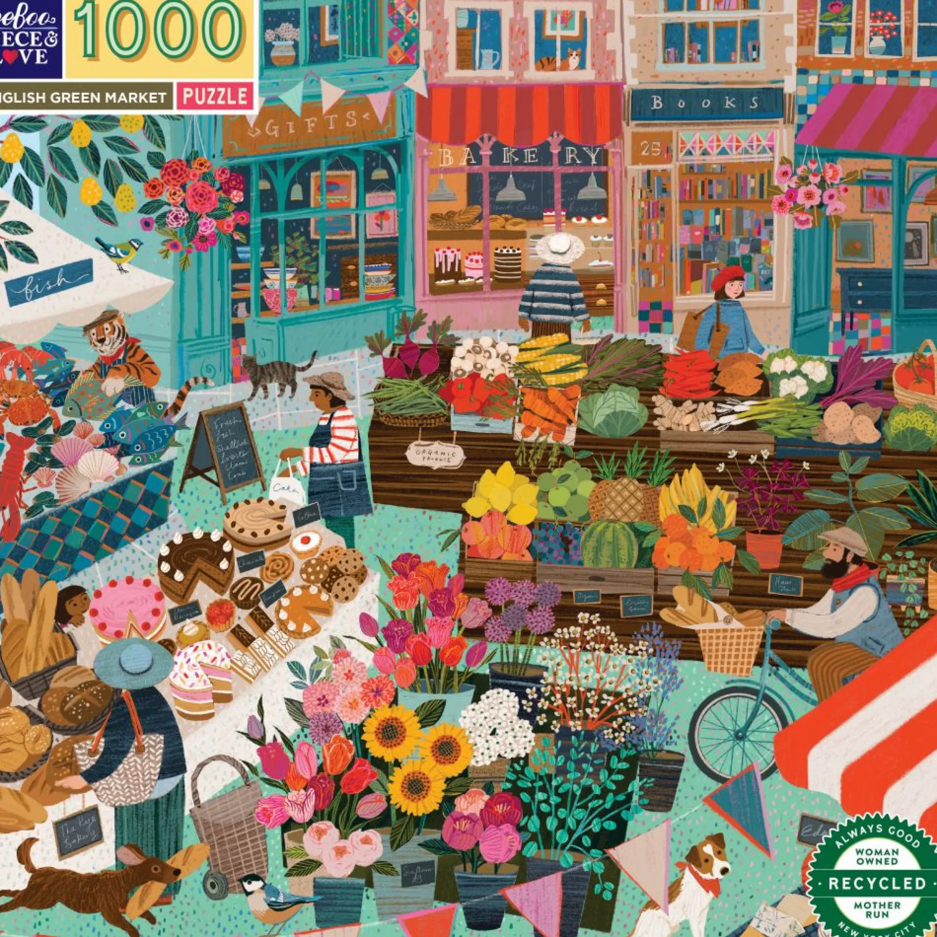 1000 pce Puzzle ENGLISH GREEN MARKET