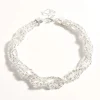 Plaited Chain Short Necklace SILVER
