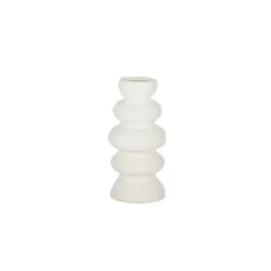 Ravella Ceramic Vase WHITE 20cm