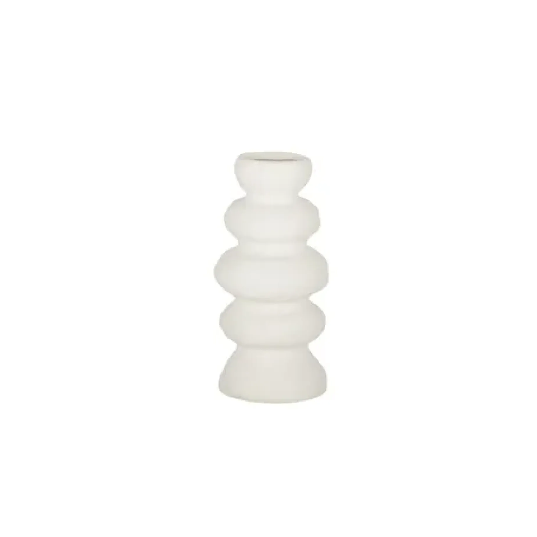 Ravella Ceramic Vase WHITE 20cm
