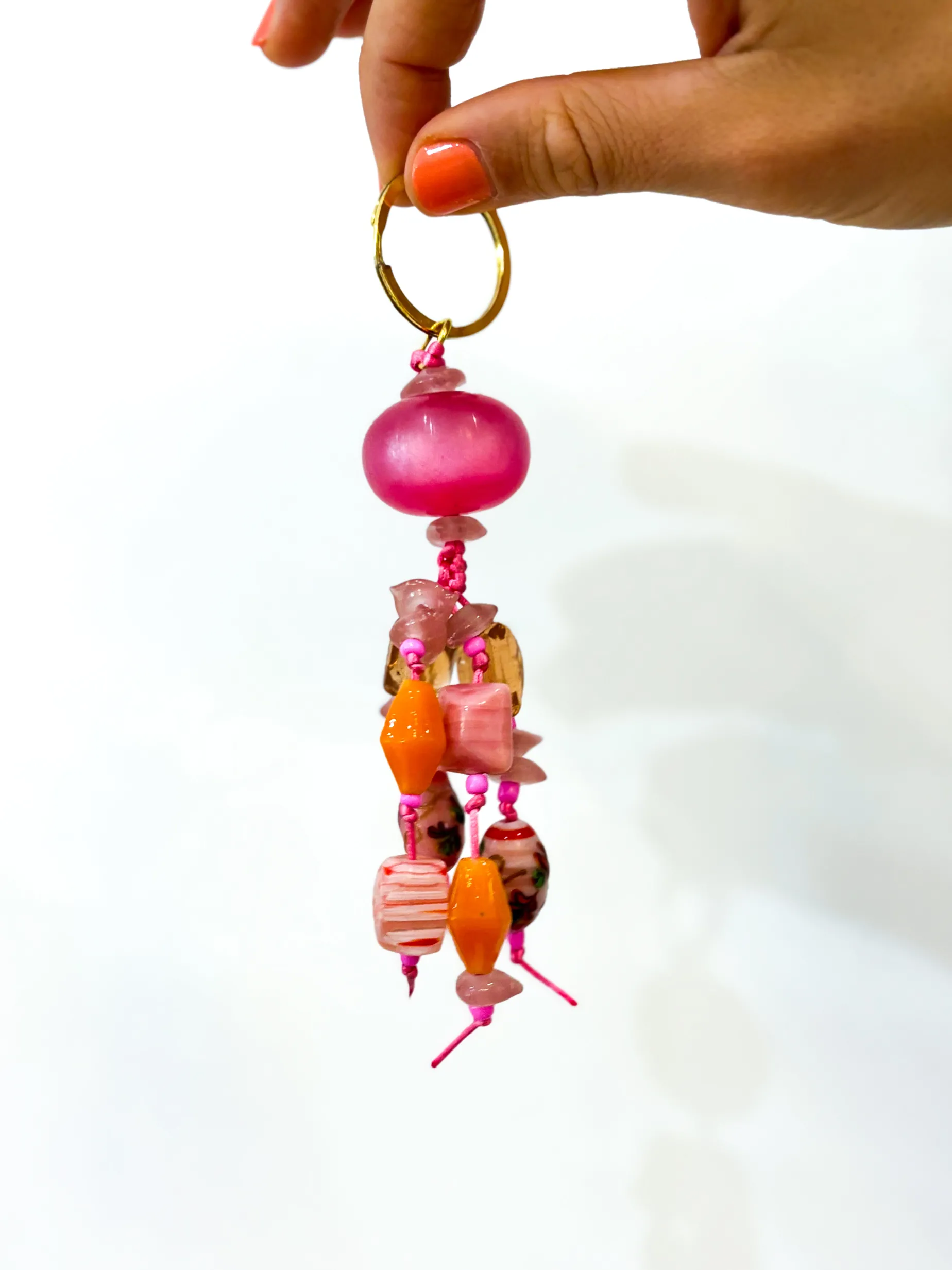 Resin Tassel Keychain PINK
