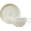 ROBERT GORDON Cup & Saucer WHITE CEYLON