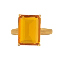 RT23 Glass Ring CITRINE