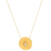 Ruby Teva Cleopatra Coin Necklace CUBIC ZIRCONIA