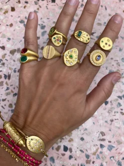 RUBY TEVA Disc Bracelet GOLD