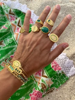 RUBY TEVA Disc Bracelet GOLD