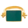 Ruby Teva Esther Ring GREEN ONYX
