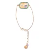 Ruby Teva Gold Fez Bracelet LABRADORITE