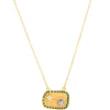 Ruby Teva Gold Fez Necklace LABRADORITE