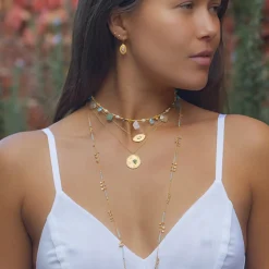 Ruby Teva Gold Shamira Necklace CUBIC ZIRCONIA