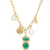 Ruby Teva Zanzibar Charm Necklace GREEN AVENTURINE