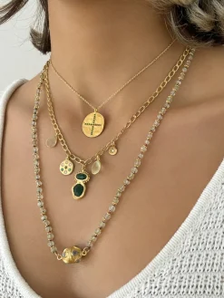 Ruby Teva Zanzibar Charm Necklace GREEN AVENTURINE